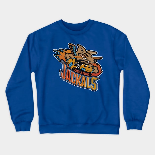 Defunct Orlando Jackals Roller Hockey Crewneck Sweatshirt by Defunctland